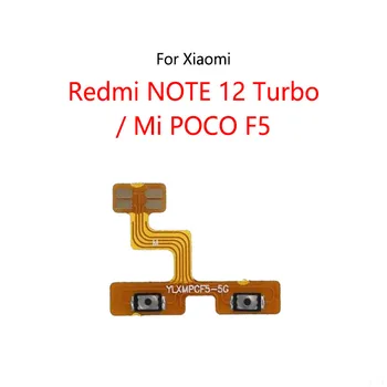 10 бр./лот За Xiaomi Redmi NOTE 12 Turbo/Mi POCO F5 Pocophone Бутон за регулиране силата на звука, Превключвател, Бутон за Изключване на звука Включване/Изключване на Гъвкав кабел