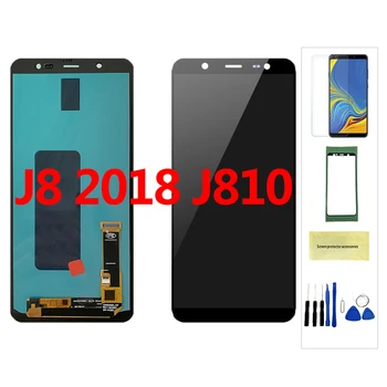 10 бр./Лот Подмяна на Samsung J8 LCD за Galaxy SM-J810F J810G J810GF J810M Дисплей със Сензорен Екран Дигитайзер в Събирането на