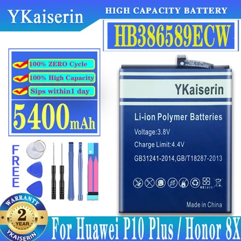 HB386589ECW Батерия с капацитет 5400 mah за Huawei P10 Plus P10Plus/За Честта 8X/За Честта View 10 V10 /За Честта 10 View Lite 10Lite