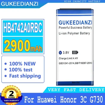 Батерия за телефона GUKEEDIANZI, 2900 мА/ч, HB4742A0RBC, за Huawei Honor 3C, G630, G730, G740, H30-T00, H30-T10, H30-U10, H30