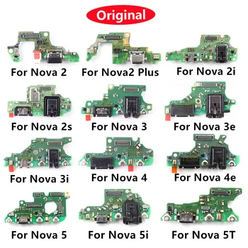 Оригиналната Таксата за Зареждане На Huawei Nova 5 5T 4E 4 3Д 3i 3 2 Plus 2и 2s 5i Порт за Зареждане на Лентово Жак, Usb Конектор Резервни Части