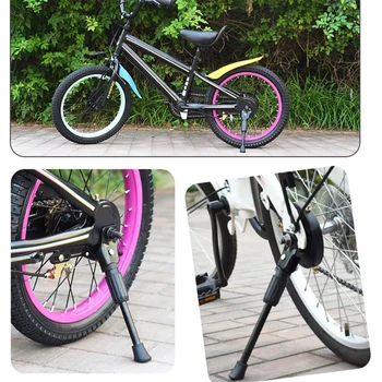 Поставка за детския велосипед с колела 12, 14, 16, 18 инча, поставка за страничен удар под наем, закопчалка отзад, Стоманени стелажи за велосипеди премиум-клас