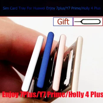 Тава за sim-карти за Huawei Enjoy 7Plus/У 7 Prime/Holly 4 Plus, четец на Micro SD слот за sim-карти, титуляр на адаптера, Резервни части за ремонт на
