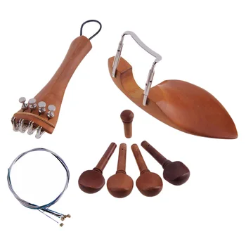 1 Комплект Аксесоари за цигулка Хинап Wood 4/4, Поставка за брадичката, Хвостовая червата, НАПРАВИ си САМ