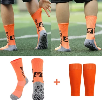 1 Комплект, подходящ за възрастни, противоскользящий футболен чорап, Антибактериален футболен калъф за краката, защитни съоръжения за спорт на открито