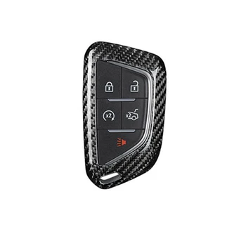 1 Комплект своята практика За автомобилни Ключове От Въглеродни Влакна, Годни За Cadillac CT4 CT5 2019 2020, Защитната обвивка за ключове