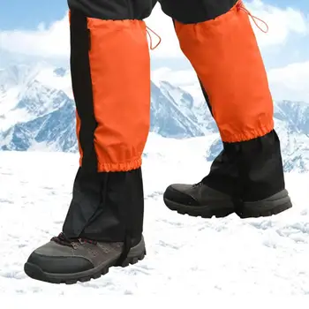 1 чифт гетр за зимни обувки, Износоустойчиви водоустойчив Регулируеми гамаши за мъже и жени, защита за краката, за къмпинг, разходки