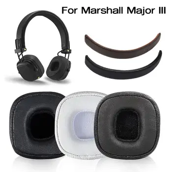 1 чифт Сменяеми амбушюров от протеиновой кожата Амбушюры Възглавници за слушалки Marshall Major 3/Major III Калъф за резервни части за слушалки