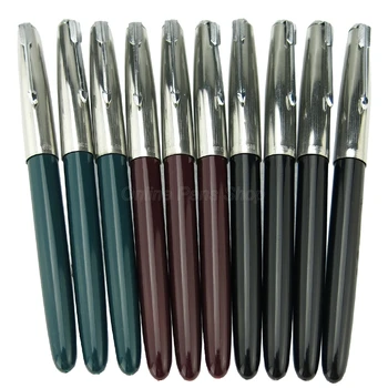 10 БР Набор от класически метални перьевых дръжки Hero 616, на върха на 0,38 mm, Офис Училищен инструмент за писане, Комплект писалки, Аксесоар
