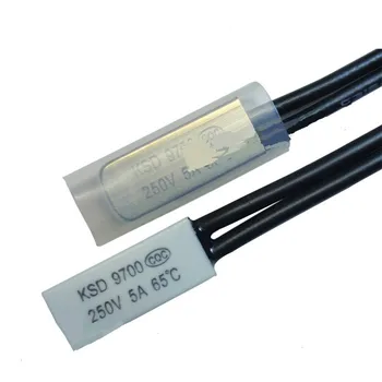 10 бр. низкотемпературный термовыключатель Ksd9700 с нормално отворен термостат 5a250v с термозащита на 35 градуса.