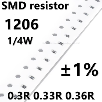 (100шт) 1206 SMD резистор 1% 0,3 R 0,33 R 0,36 R 1/4 Ват по-високо качество