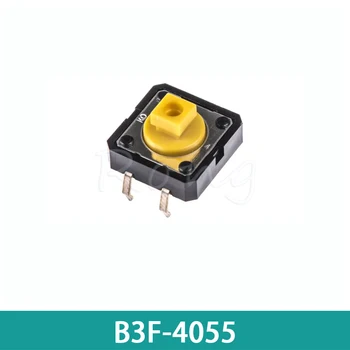 100шт B3F-4055 12x12x7,3 мм, 4-пинов жълт оригинален микро-сензорен превключвател