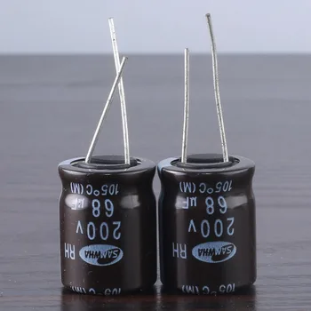 10шт SAMWHA RH 200v 68uf 16x20 мм електролитни кондензатори 105 ° C