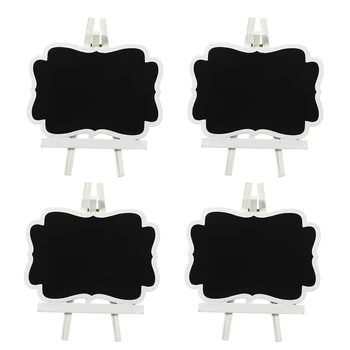 10шт Мини-класни дъски, дървени малки стикери за черната дъска със стойка за мольберта, мольбертовые класни дъски За сватбени бижута, рожден Ден