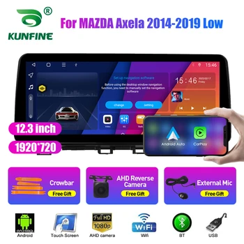 12,3-инчов Вграден QLED екран Автомобилното Радио За MAZDA Axela 2014-2019 (нисък) Android Восьмиядерный Кола Стерео DVD GPS Навигация Carplay