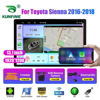 13,1-инчов Автомобилен Радиоприемник За Toyota Sienna 2016 2017 2018 Кола DVD GPS Навигация Стерео Carplay 2 Din Централна Мултимедиен Android Auto
