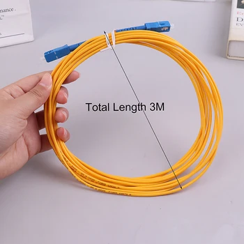1бр 3-метров оптичен кабел SC-SC Simplex Single Mode FTTH Pigtail Patch Cord