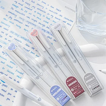 2 бр./скоростна 6 Цветни Гелевых Дръжки Ins Simplicity Coloful Solid Color Gel Pen Fine Flash Marker Pen Албум За Изрезки от Цветни Дръжка Студентски Аксесоари