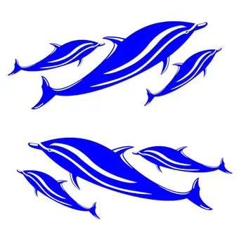 2 ЕЛЕМЕНТА Етикети с делфини Етикети за каяк Яхти на Рибарската лодка
