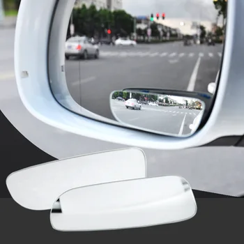 2 елемента За Широкоугольное Огледало за Обратно виждане Със Завъртане на 360 Градуса Автоматично Подпомагаща Паркинг за Обратно виждане HD без рамки Огледала За Слепи Зони