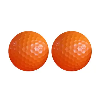 2 елемента Практичните топки за голф, износоустойчивост леки топки за голф, гладки и леки топки за голф с висока видимост, удобни в переноске.