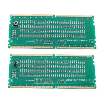 2 Слота за тест карта на DDR4, слот за оперативна памет, led анализатор за ремонт на дънната платка на работния плот, тестер