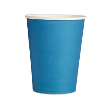 20 картонени чаши (9 грама) - Однотонная Прибори За Парти По случай рождения Ден (син)