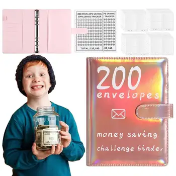 200 Пликове Задача спестяване на пари от Пзр на книгата Парични Пликове за парични Нискотарифна книга Парични Пликове Бюджетен корици