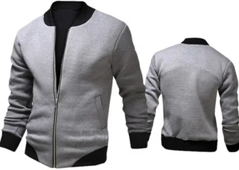 2023 Пролет и есен Ново мъжко Модно палто с качулка, монофонични модерен оборудвана пуловер