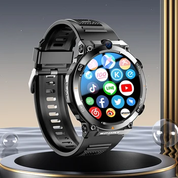 2024 Новата 4G LTE Смарт часовници За Мъже Android 8,1 Smartwatch Телефон 900 mah с Двойна Камера, GPS, Wifi СИМ-карта Предизвикателство Спорт За Възрастни Google Play