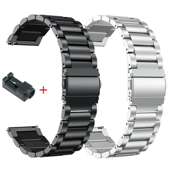 22 мм и 20 мм и Каишка за Samsung Galaxy Watch 4/5 40 мм 44 мм Pro 45 мм Watch4 Класическа верижка От Неръждаема Стомана Huawei GT/3/Pro Band