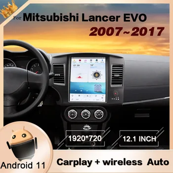 256G Tesa-Екран на Android Мултимедиен Плеър За Mitsubishi Lancer EVO 2007-2017 Автомобилна GPS Навигация и Аудио Стерео Радио Главното Устройство