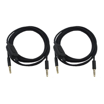 2X Кабел за слушалки Logitech G433 G233 GPRO X Универсална детска слушалки аудио кабел 2 м