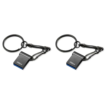 2X2 TB U-Диск, Memory Stick USB3.0 Флаш памет Mini Car U-Диск Външна Памет Преносим U-Диск Черен