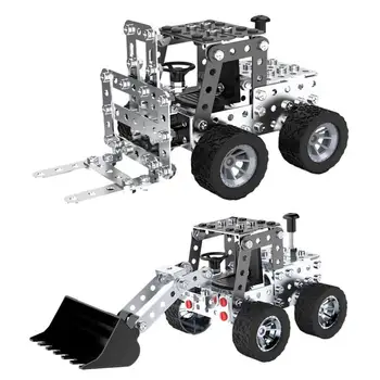3D метални комплекти модели на автомобили-пъзели 3D Инженерни строителни блокове на 