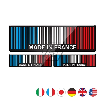 3D Стикер С Баркод Произведено Във Франция Великобритания САЩ Германия Стикер на Резервоар на Мотоциклет за BMW, Aprilia, Ducati Benelli MV