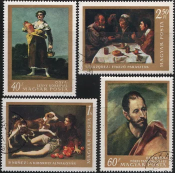 4 бр./компл. На пощенски марки, на Унгария, на световно известните пощенски марки с надпис масло за колекционери