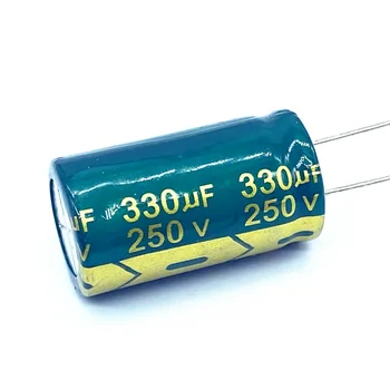 5 бр./много висока честота на низкоомный алуминиеви електролитни кондензатори 250v 330UF с размери 18*30 330UF 20%