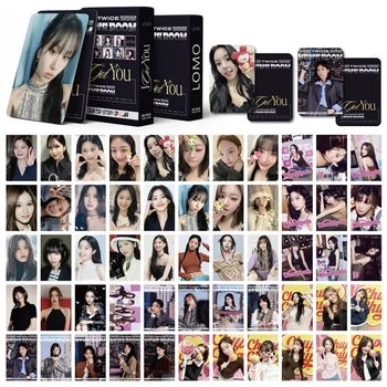 55 бр./компл. Kpop Idol Girl Group Twice New Album News Room Lomo Картички Наен Момо Фотокарточка Плакат HD Колекция от пощенски Картички Подарък на Феновете