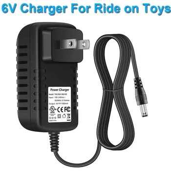6V Kids Ride On Car Charger, 6-Вольтовое Зарядно Устройство за Kid Trax Toddler Quad SUV Huffy, Захранван С Батерии Ride On Играчки Аксесоари