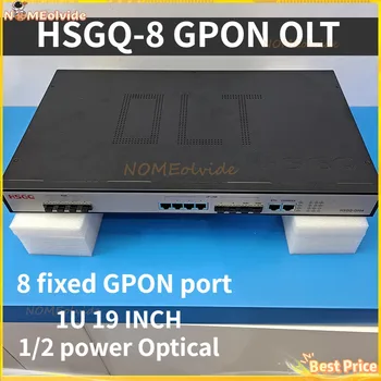 8 пристанища за GPON OLT 4 GE RJ-45, 2SFP пристанището, 2SFP + (10GE) оптични изгряващи порта, 8 пристанища за pon, съвместими с GPON OLT 4 SFP +