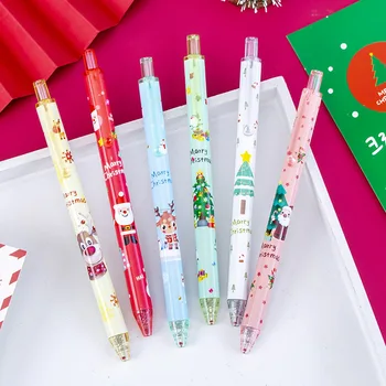 84ШТ Коледни Гел Химикалки Снежен Дядо 0,5 мм Канцеларски материали Химикалка За Подпис Детски Подаръци Канцеларски материали