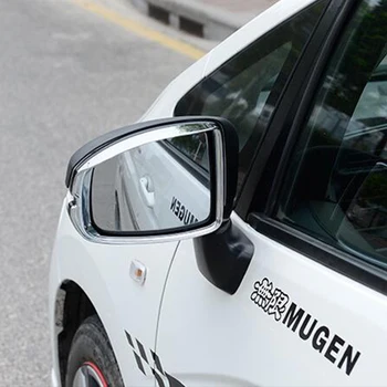 ABS Хром за Honda FIT (JAZZ 2014-2018 Авто блок огледала за обратно виждане, дъждобран, рамка за вежди, накладки, аксесоари за стайлинг на автомобили, 2 бр.