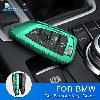 AIRSPEED НОВ Калъф За Ключове на Колата е От Въглеродни Влакна TPU Key Cover Key Protector Shell за BMW X5 F15 X6 F16 F39 F48 G01 G02 G30 Аксесоари