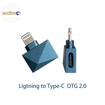 Audirect L/C OTG USB 2.0 OTG Lightning към конектора Type C за iPhone, декодер КПР, Усилвател за слушалки