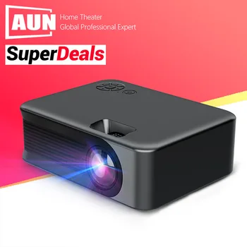 AUN A30 Преносим Проектор За Домашно Кино Smart TV в прожектор Лазерен 3D Кино МИНИ LED видео проектор за гледане на филми 1080P, 4k През Пристанището на HD