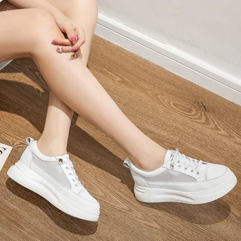 BCEBYL 2023 Нова Мода Лека Дамски Ежедневни Спортни обувки подметка с Бял цвят Zapatillas Deportivas Mujer Chaussures De Marche