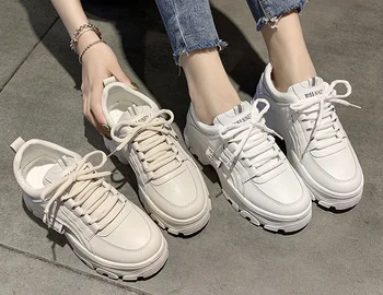 Belbello Winter нова корейска версия на татко обувки дамски студентски спортни обувки, дамски ежедневни обувки на платформа Маратонки