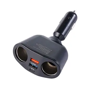 Bluetooth FM трансмитер, изход за зарядно устройство, сплитер запалка адаптер, захранващ адаптер, USB, C, зарядни за телефони с дисплей напрежение