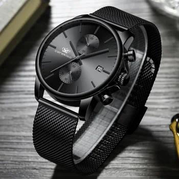 CAREKISO Нови водоустойчиви мъжки часовници за студенти, ултратънък календар, фантастика